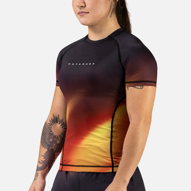 Rashguard Hayabusa Apex Nova Manga Corta Mujer – Naranja