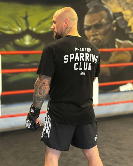 Tricou Phantom Athletics T-Shirt Sparring Club Oversize Heavy – Negru