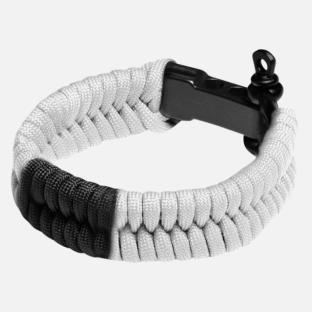 Hayabusa Paracord Jiu Jitsu Armband – Weiß