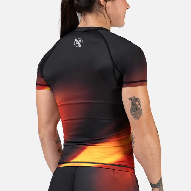 Rashguard Hayabusa Apex Nova Manga Corta Mujer – Naranja