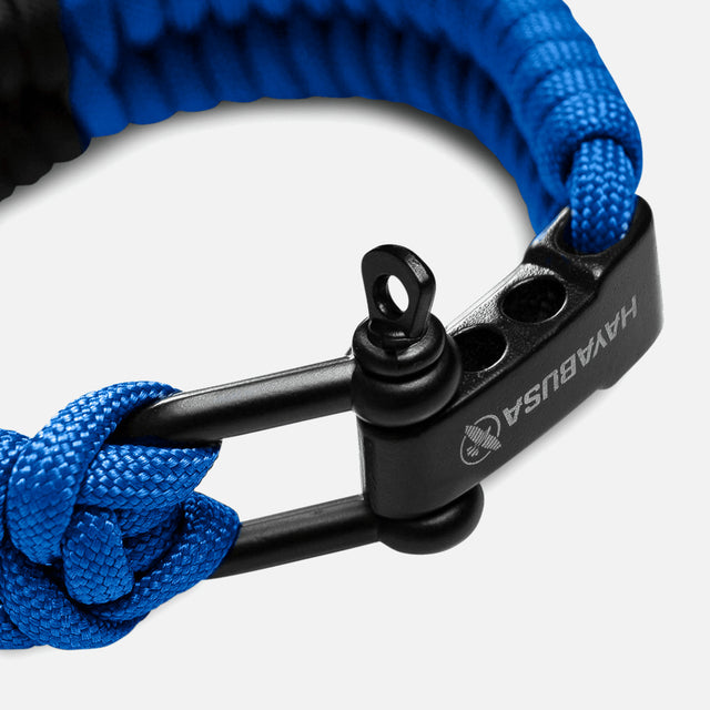 Pulsera de Paracord Hayabusa para Jiu Jitsu – Azul