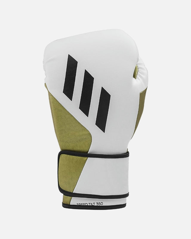 Luvas de boxe Adidas Speed Tilt 350 – Branco/Ouro