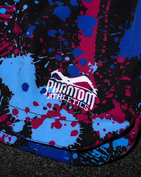 Phantom Athletics MMA Shorts Fusion Splatter – Blue