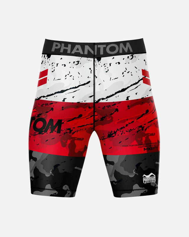 Kompresní kraťasy Phantom Athletics Vector Delta – Červené
