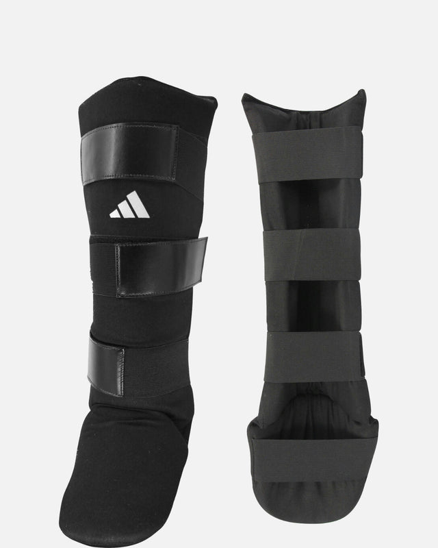Caneleiras Adidas Textile Shin Instep Guard – Preto/Branco