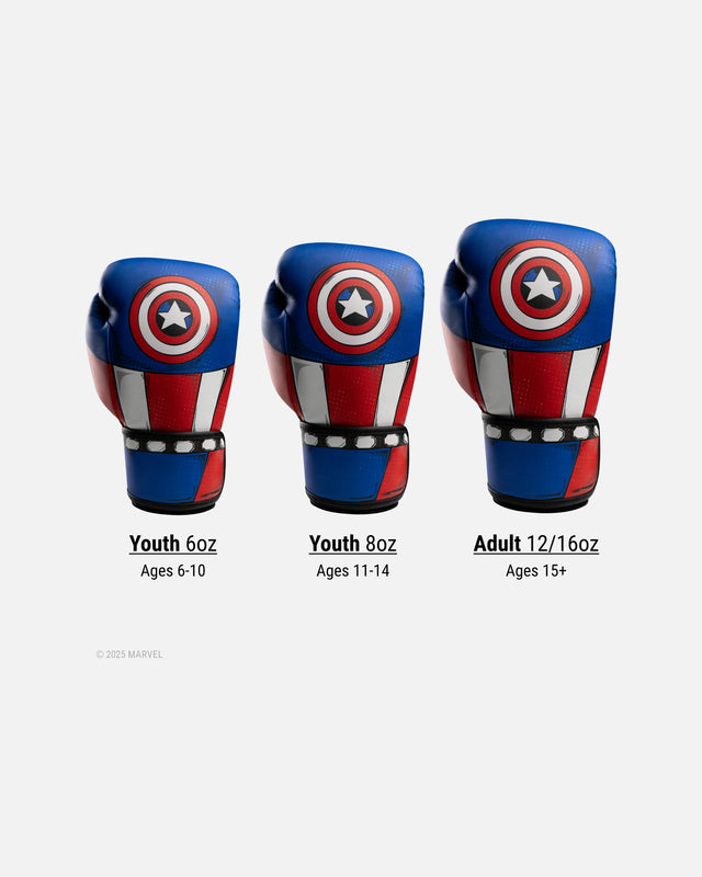 Guantoni da boxe Hayabusa Captain America – Rosso/Bianco/Blu