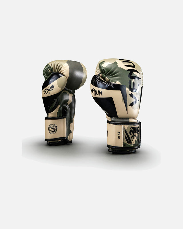 Boxerské rukavice Venum Elite – Khaki/Offwhite