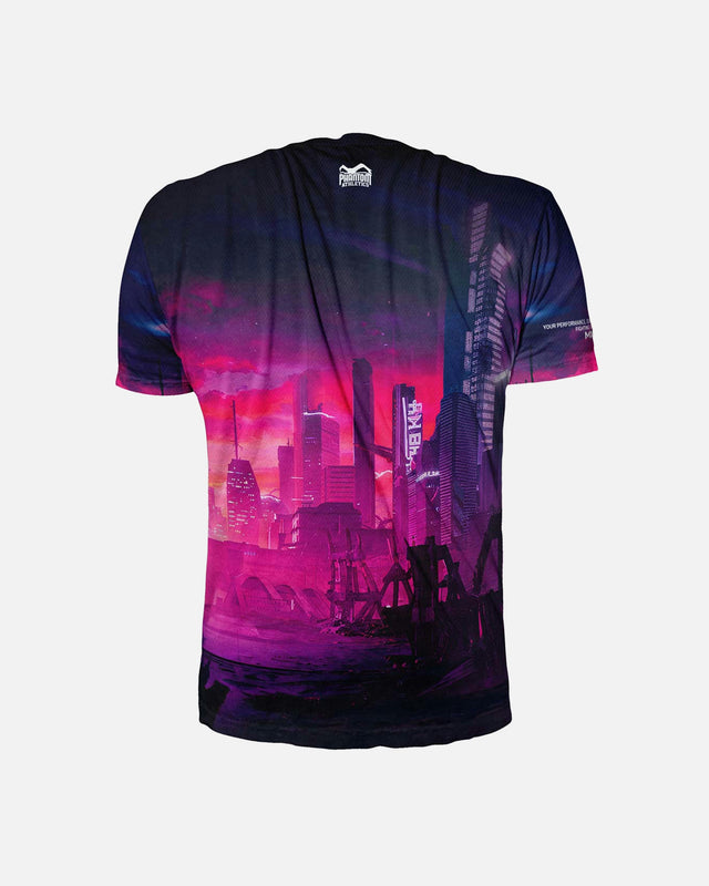 T-shirt Phantom Athletics EVO Cyber-X – Viola/Blu