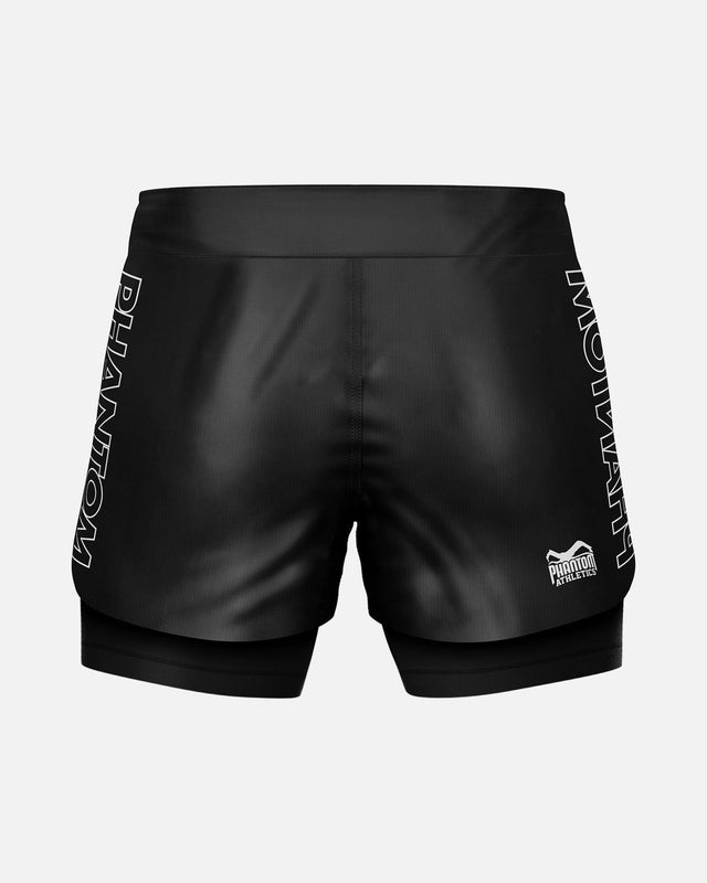 Kompresní kraťasy Phantom Athletics Compressie Shorts Fusion-R 2in1 Ranked – Černé