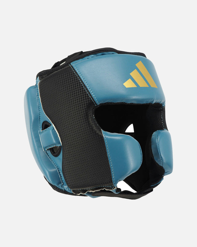 Capacete de boxe Adidas Power 50 – Cinzento/Ouro