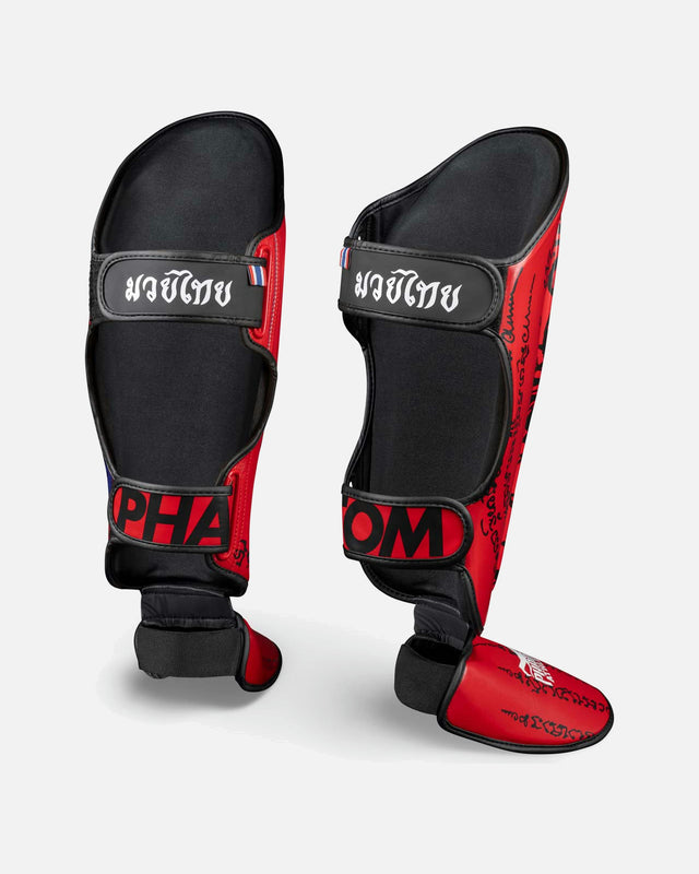 Phantom Athletics Shin Guards Muay Thai – Red