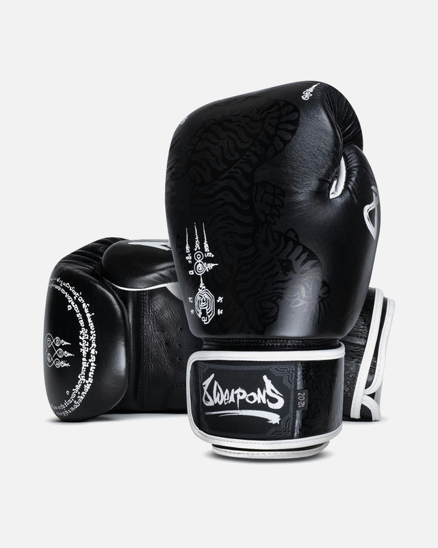 Guantoni da boxe 8 WEAPONS Sak Yant Big Tiger – Nero