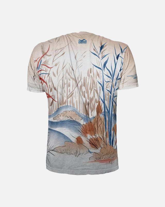 Phantom Athletics Træningsshirt EVO Japan - Beige/Blå/Rød