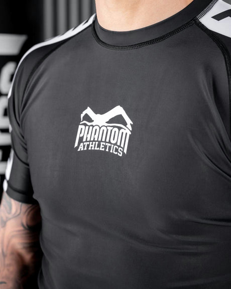 Phantom Athletics Rashguard EVO Apex Kurzarm – Schwarz