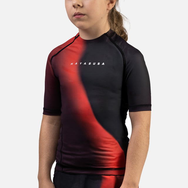 Hayabusa Rashguard Apex Nova Short Sleeves Kids – Red