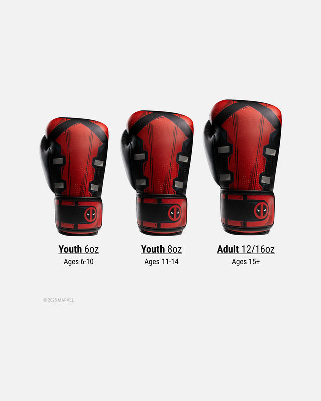 Hayabusa x Marvel Boxningshandskar Deadpool – Röd/Svart