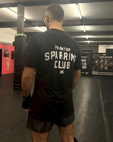 Tricou Phantom Athletics T-Shirt Sparring Club Oversize Heavy – Negru