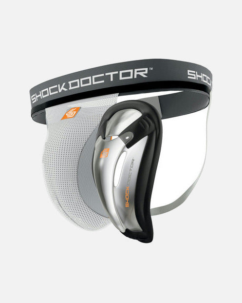Cochilie Shock Doctor Core – Alb/Gri