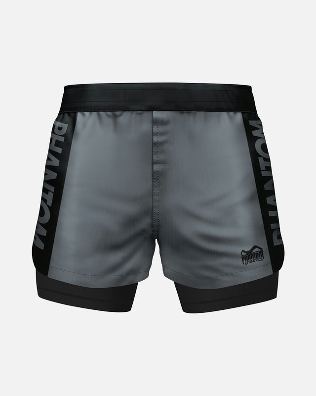 Calções de compressão Phantom Athletics Fusion 2in1 Apex – Cinzento