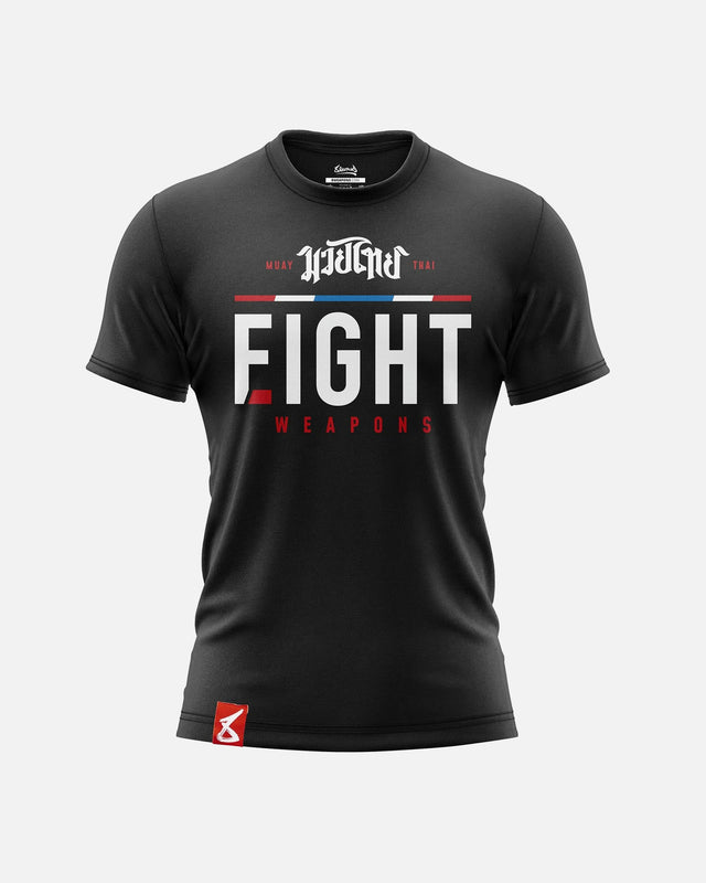 8 WEAPONS T-shirt The Fight – Preto