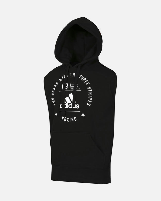 Bluza bez rękawów Adidas Community Boxing – Czarna/Biała