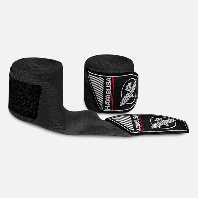 Bende da boxe Hayabusa Perfect Stretch Bambini – Nero