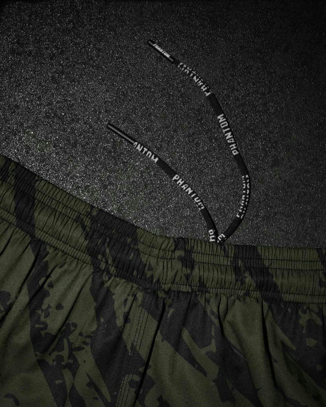 Shorts de MMA Phantom Athletics EVO Tiger Camo – Vert militaire