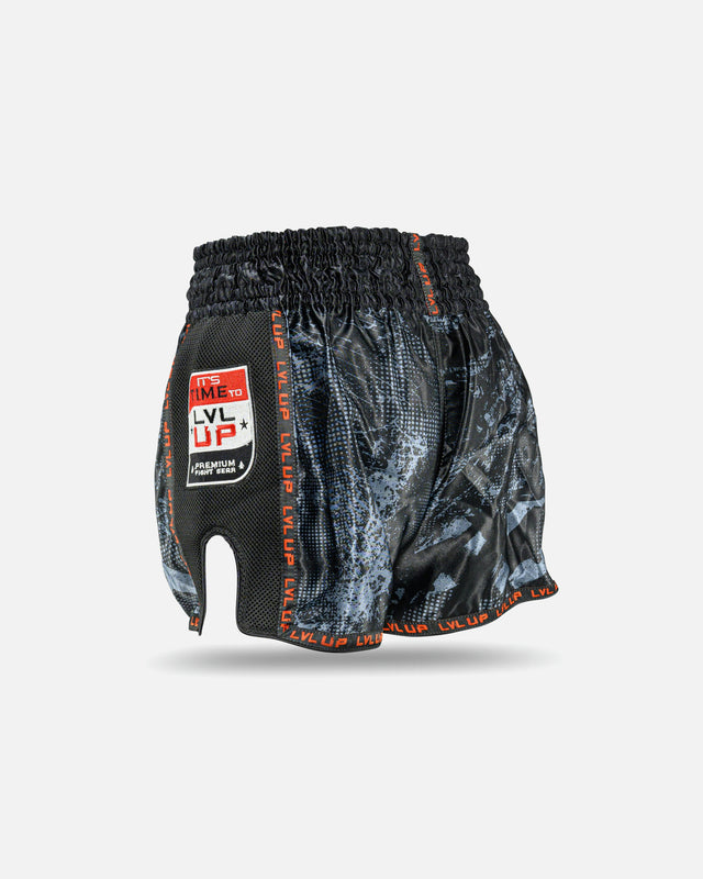 Calções de Muay Thai LVL UP Stadium – Preto