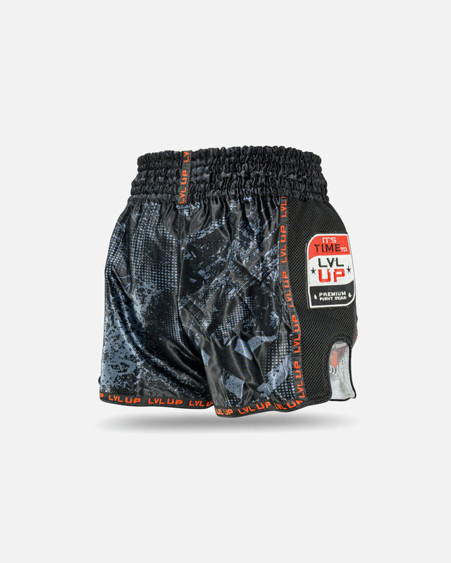 Pantaloncini Muay Thai LVL UP TKO – Nero
