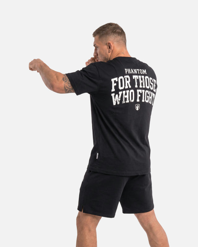 Phantom Athletics T-Shirt FOR THOSE WHO FIGHT - Sort