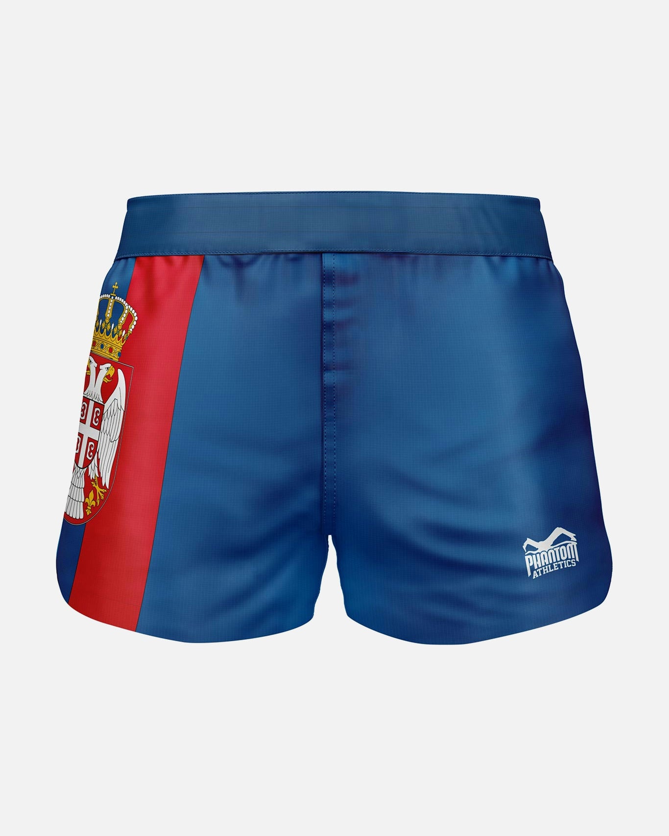 Pantaloni scurți MMA Phantom Athletics Fusion-R Team Serbia – Roșu/Alb/Albastru