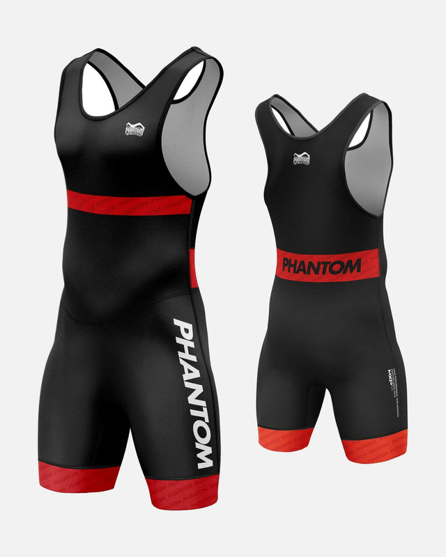 Phantom Athletics Brottningssinglet Raptor Barn - Röd/Blå