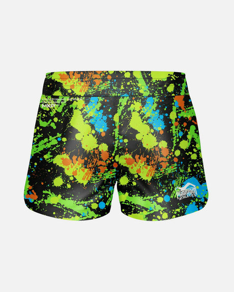 Calções de MMA Phantom Athletics Fusion Splatter – Preto/Neon Amarelo