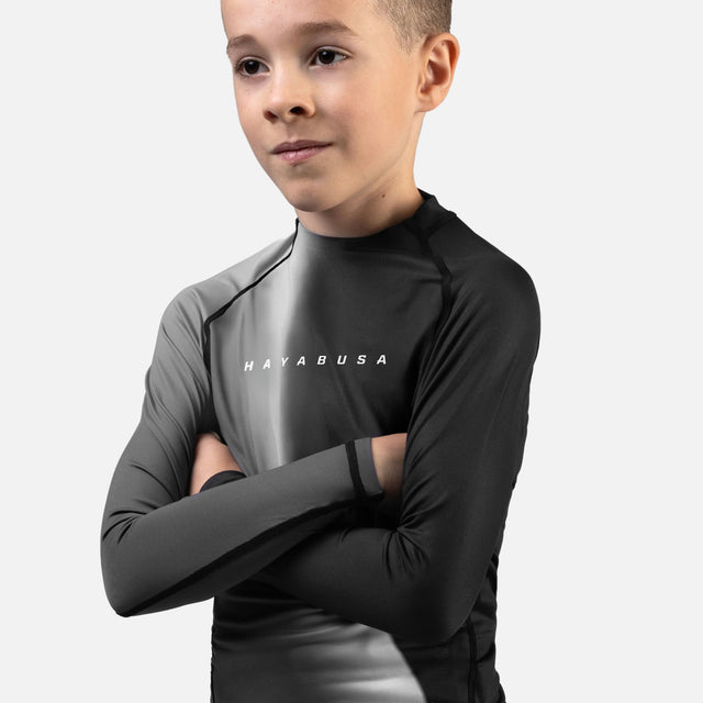 Rashguard Hayabusa Apex Nova Manches Longues Enfant – Noir