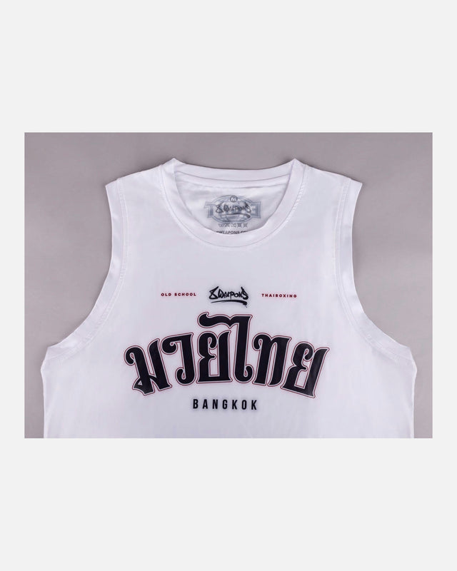 8 WEAPONS Tank Top Bangkok - Hvid/Sort