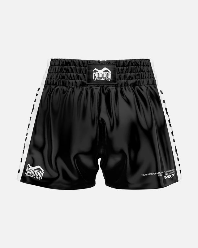 Muay Thai trenky Phantom Athletics Apex – Černé/Bílé