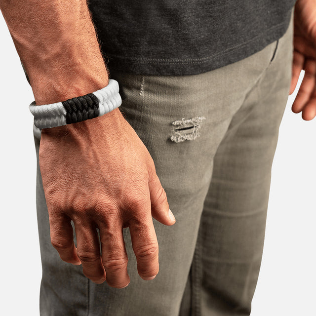 Hayabusa Paracord Jiu Jitsu Armband – Weiß