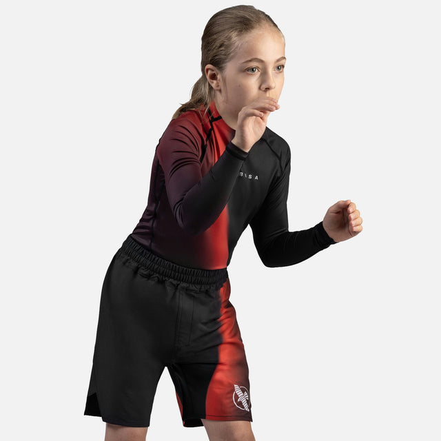Calções de MMA Hayabusa Apex Nova – Criança – Vermelho