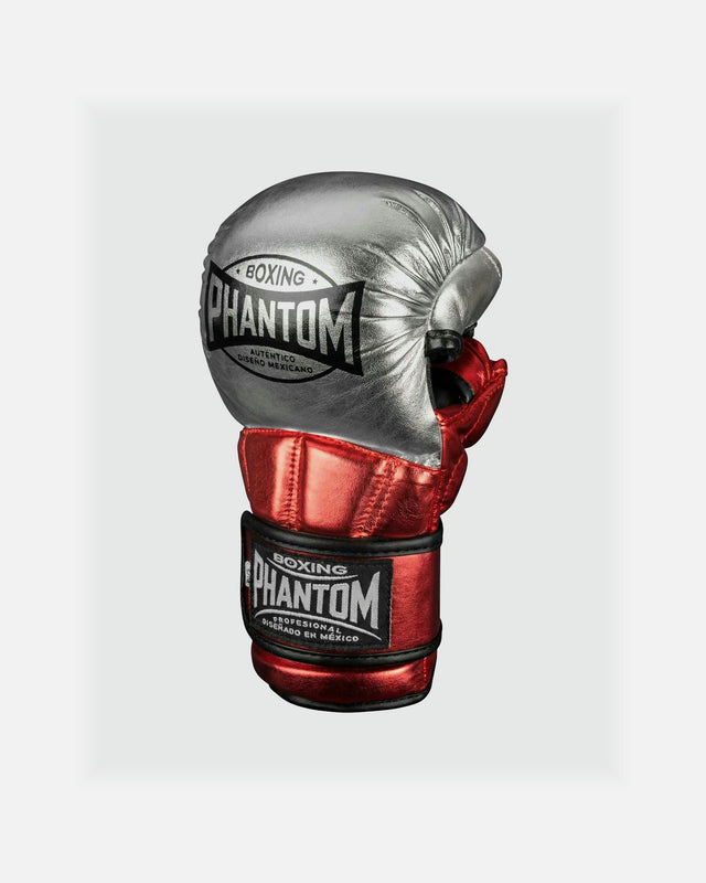 Gants de MMA Phantom Athletics Mexico – Argent/Rouge