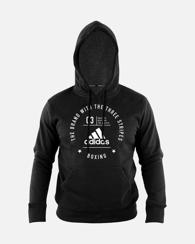 Hanorac Adidas Community Boxing – Negru/Alb