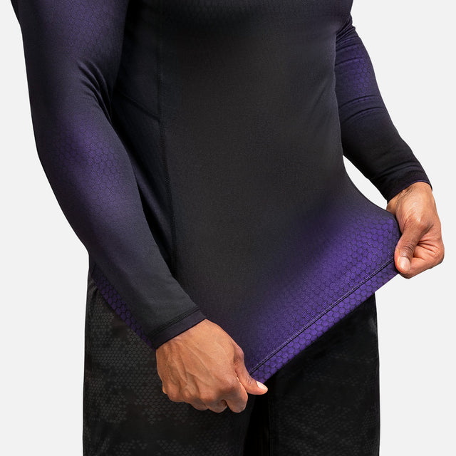 Hayabusa Rashguard Fusion Mâneci Lungi – Negru/Violet