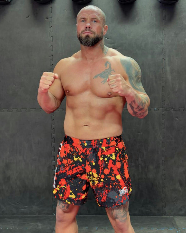 Phantom Athletics MMA-shorts Fusion Splatter – Rød