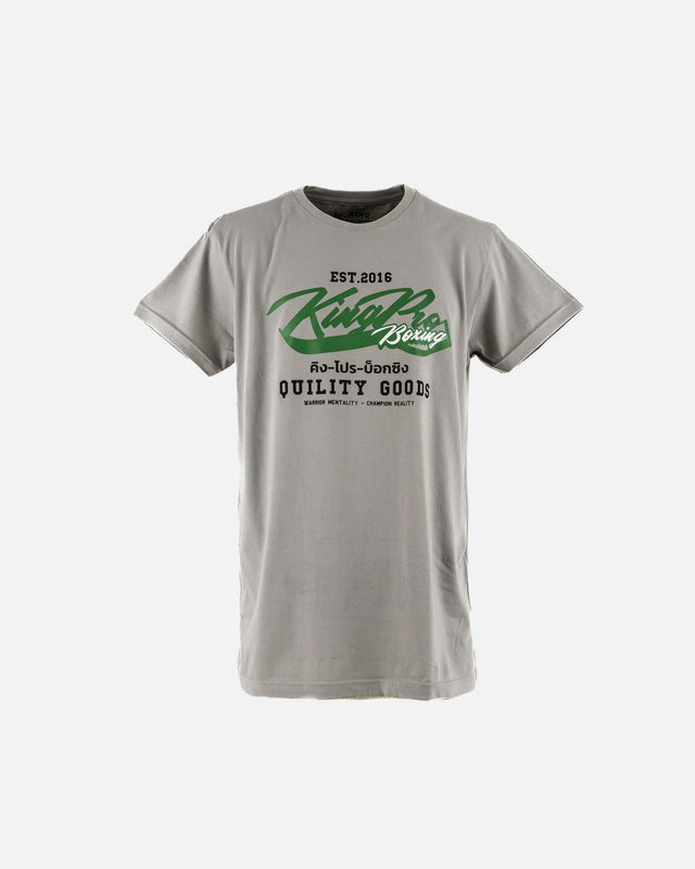 King Pro Boxing Triko Signature – Šedé