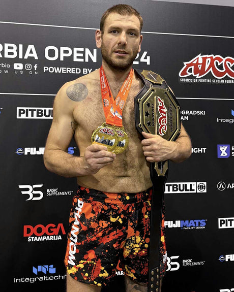 Calções de MMA Phantom Athletics Fusion Splatter – Vermelho