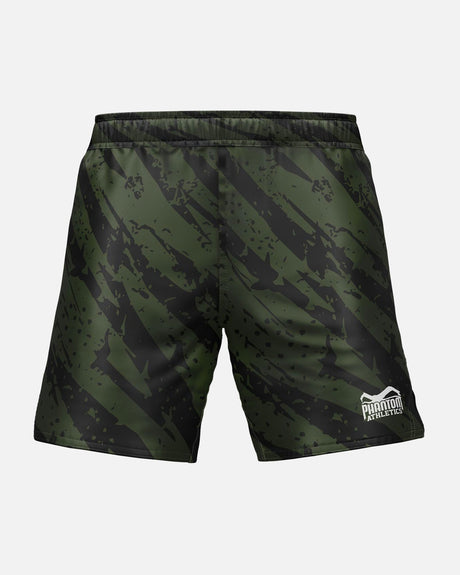 Pantaloni scurți MMA Phantom Athletics EVO Tiger Camo – Verde militar
