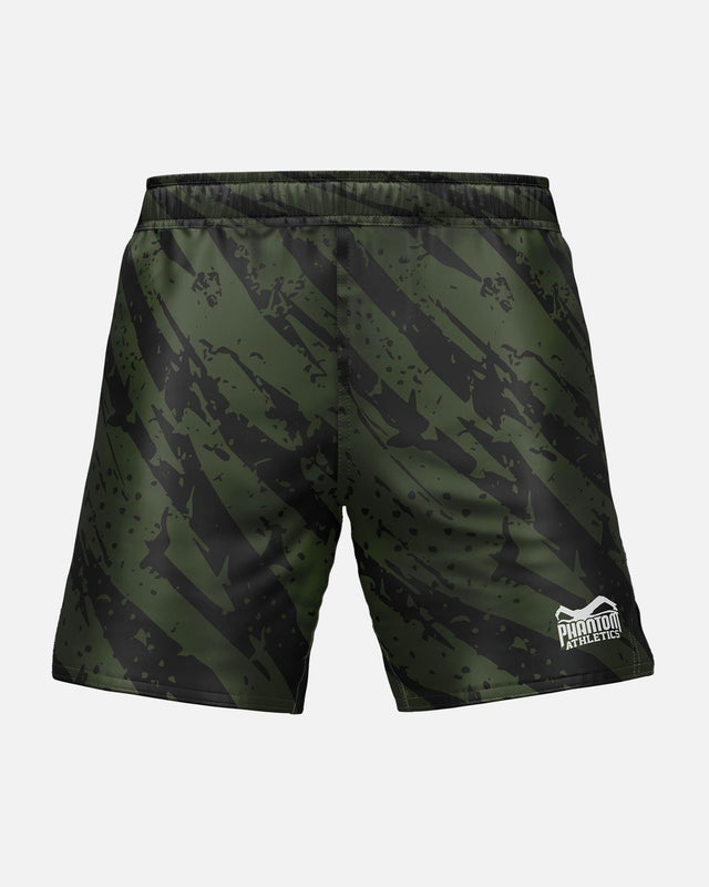 Shorts de MMA Phantom Athletics EVO Tiger Camo – Vert militaire