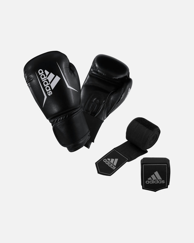 Adidas Boxhandschuhe Set Speed50 – Schwarz/Weiß