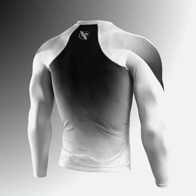 Rashguard Hayabusa Pro Ranked Manga Comprida – Branco