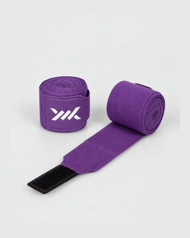 Ligaduras de boxe Caged Essential – Roxo (com saco de lavagem)