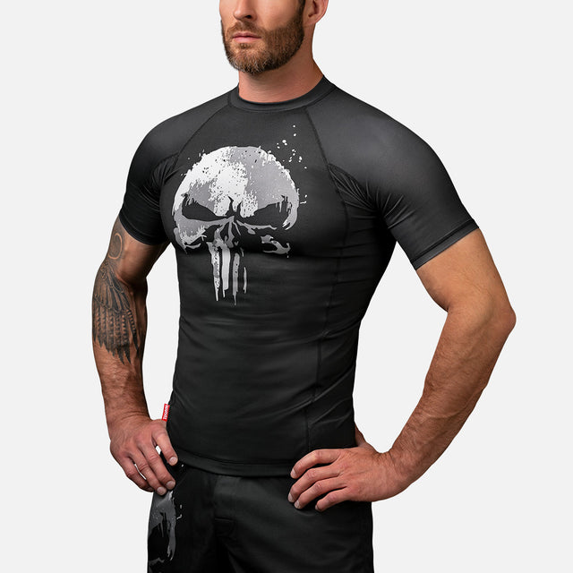 Hayabusa x Marvel Rashguard The Punisher Korte ærmer - Sort